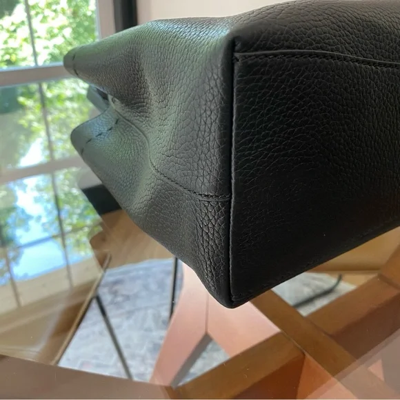 Tory Burch Black McGraw Tote Bag with Tassels - Picture 9 of 11